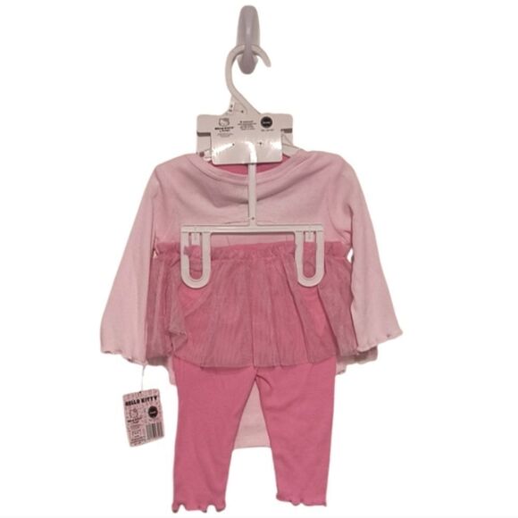 Hello Kitty Pink Onesie 3-piece Set - Picture 2 of 2